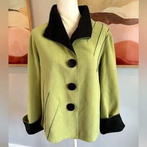 Renee Lamor Green Fleece Jacket
